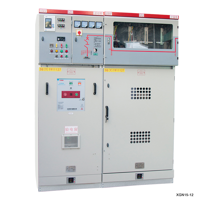 สวิตช์แรงดันไฟฟ้าขนาดกลาง 12kV SF6 สวิตช์เกียร์หุ้มฉนวนก๊าซ